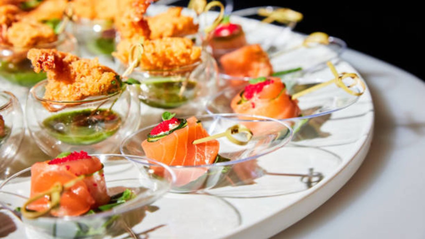 Passed wedding hors d’oeuvres